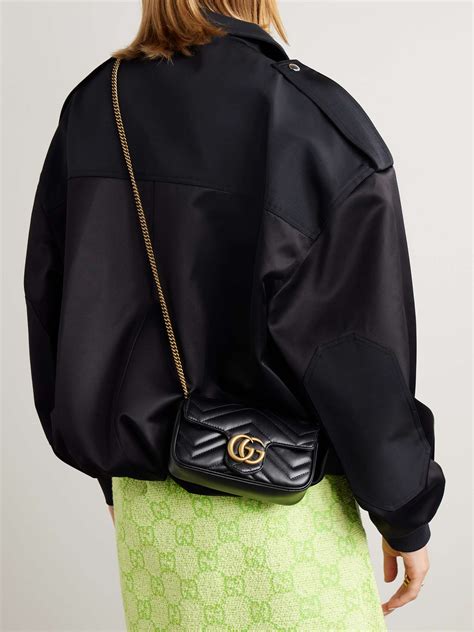 gucci gg marmont mini quilted leather shoulder bag|Gucci gg matelassé small bag.